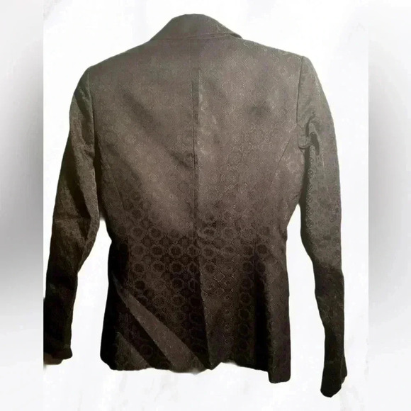 Theory black day 2 nite  stylish classic long sleeve casual appliqué blazer 0 - Picture 2 of 4